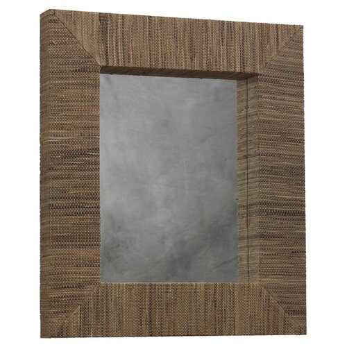 Linon 29.5 H x 25.5 W Water Hyacinth Rectangle Mirror