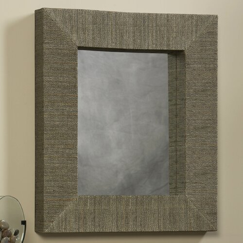 Linon Mendong with Black Thread Rectangle Mirror