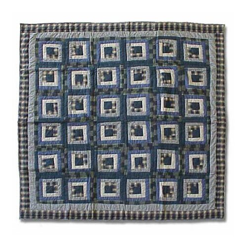 Patch Magic Blue Log Cabin Quilt