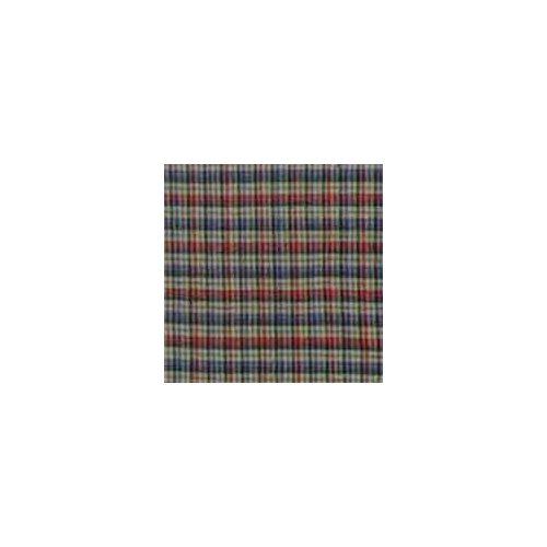 Patch Magic Tan and Blue Plaid Red Pink Line 54 Curtain Valance