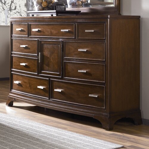 American Drew Essex Triple 9 Drawer Combo Dresser