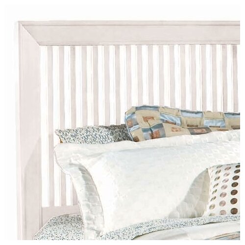 American Drew Sterling Pointe Twin Slat Bed in White