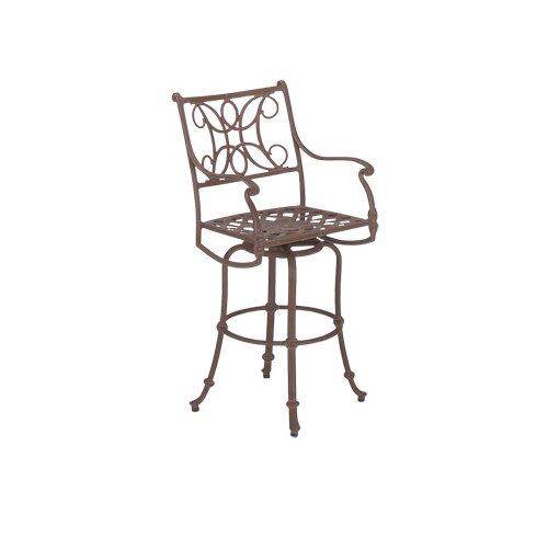 Woodard Landgrave Chateau Swivel 32 Barstool with Loose