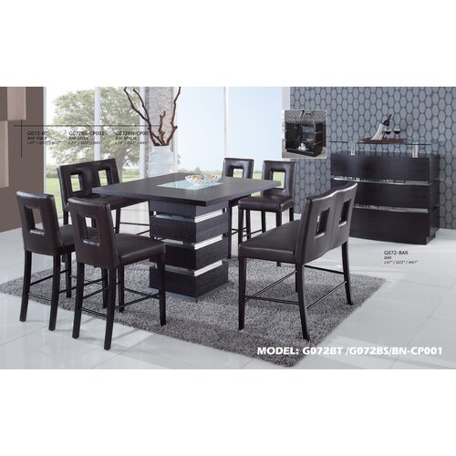 Global Furniture USA Jordan 7 Piece Counter Height Dining Set