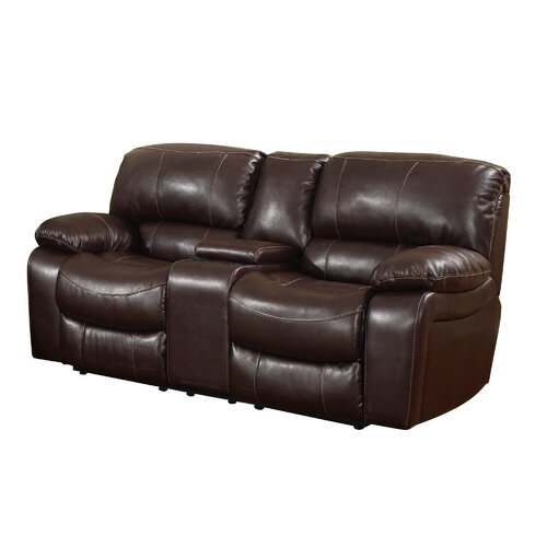 Global Furniture USA Console Reclining Loveseat