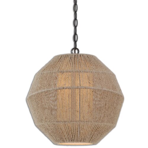 Uttermost Garzeno 1 Light Globe Pendant