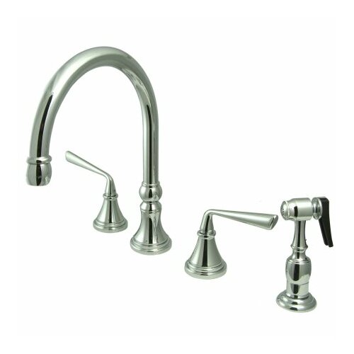 Elements of Design Copenhagen Double Handle Widespread Kitchen Faucet