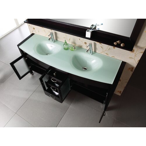 Virtu Ava 63 Double Bathroom Vanity Set