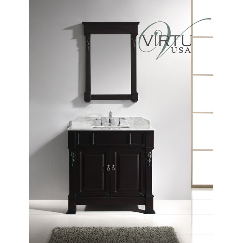 Virtu Huntshire 71.25 Double Sink Bathroom Vanity Set