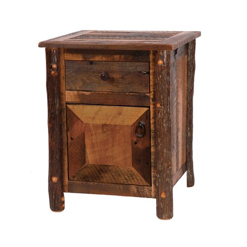 Fireside Lodge Reclaimed Barnwood Nightstand