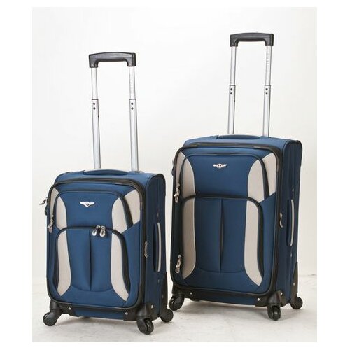 Rockland 2 Piece Spinner Carry On Luggage Set