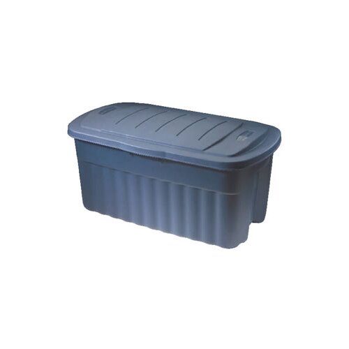 Rubbermaid 3 Gallon Roughneck Storage Box in Steel Gray