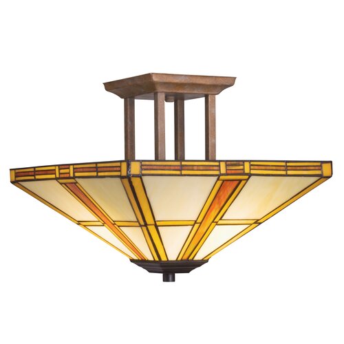 Kichler Oak Park 2 Light Semi Flush Mount