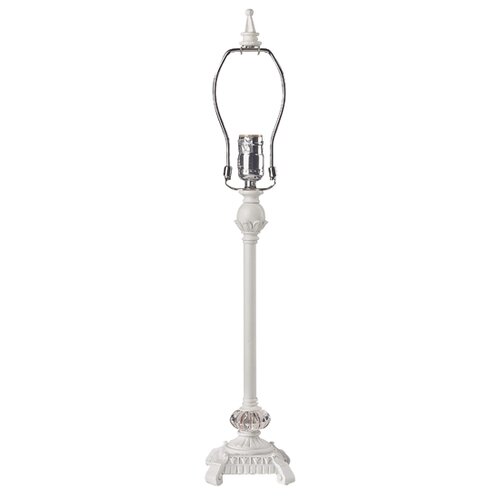 Jubilee Collection Scroll Glass Ball Table Lamp with Scallop Hourglass