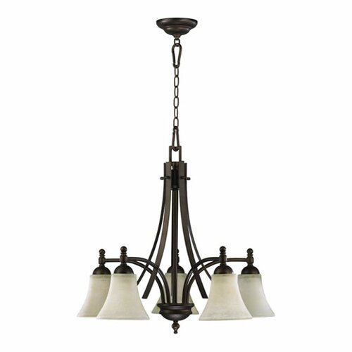 Quorum Aspen 5 Light Nook Chandelier