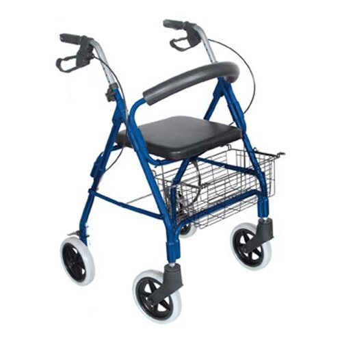 Briggs Healthcare Lightweight Aluminum Rollator with 8 Wheels