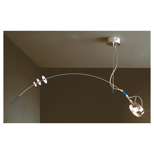 Lucifero Illuminazione Zot One Light Pendant in Chrome