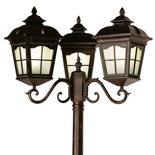 Livex Lighting Hamilton 4 Light 95 Outdoor Post Lantern Set