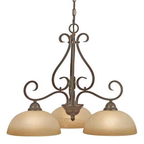 Golden Lighting Riverton 3 Light Nook Chandelier