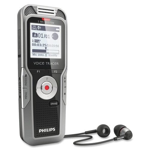 Philips Speech Processing Zoom Recording Digital Voice Recorder