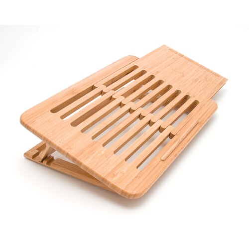 Lipper International 1.5 Bamboo Laptop Computer Tray / Holder Slatted