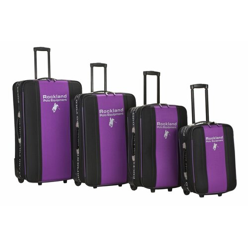 Rockland Polo Equipment 4 Piece Expandable Luggage Set