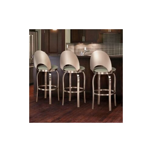 Trica Champagne Swivel Bar Stool