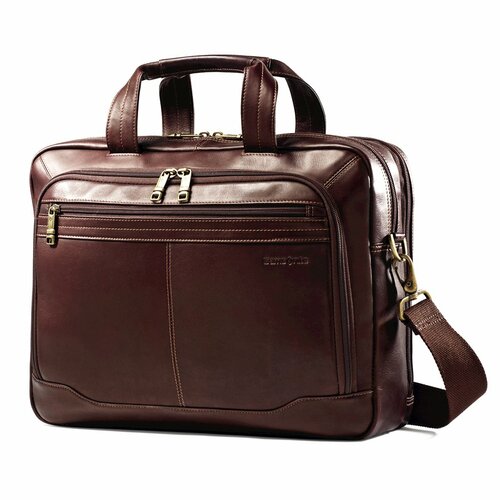 Samsonite Colombian Business Leather Laptop Briefcase