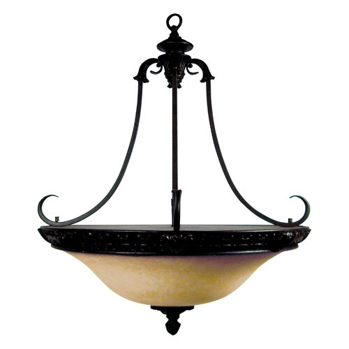 Yosemite Home Decor Verona 4 Light Foyer Inverted Pendant