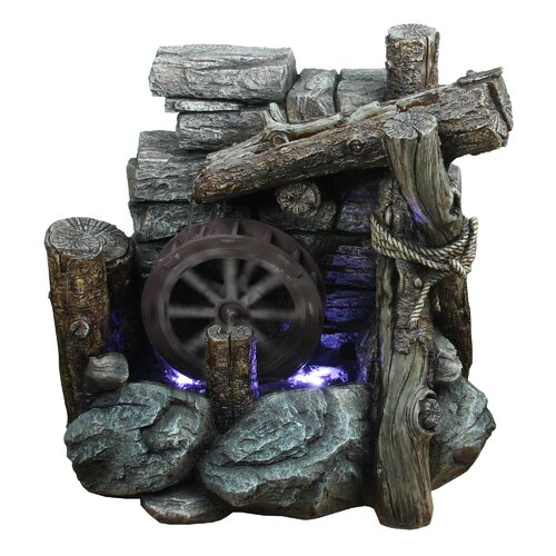 Yosemite Home Decor Wagon Wheel Fountain