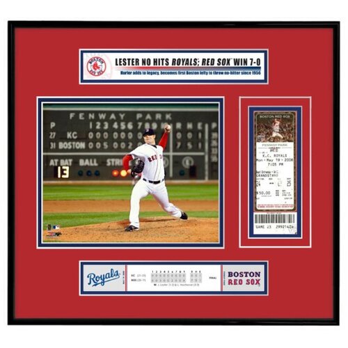 Thats My Ticket MLB Jon Lester No Hitter Ticket Frame   Boston Red