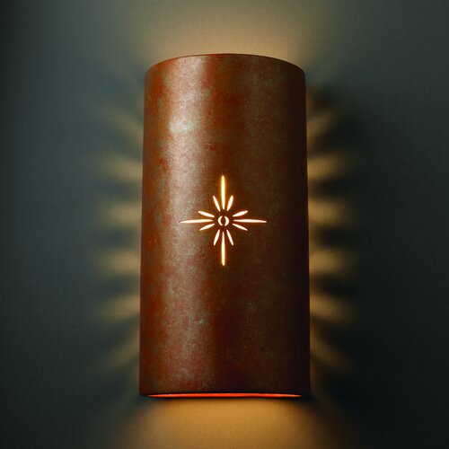 Justice Design Group Sun Dagger Big 2 Light Outdoor Wall Sconce