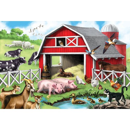 Melissa and Doug 24 pieces Farm Friends Floor Set