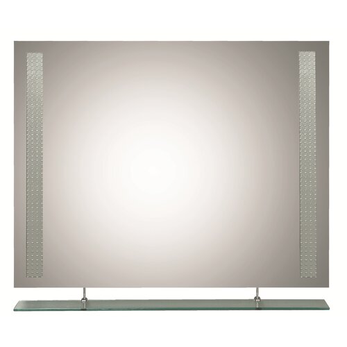 Decor Wonderland Frameless Roxi Mirror with shelf