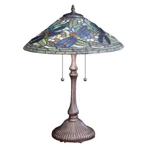 Meyda Tiffany Tiffany Flying Dragonfly Table Lamp