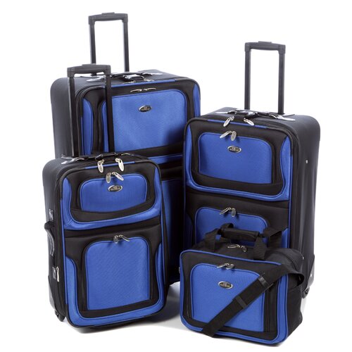 U.S. Traveler New Yorker 4 Piece Luggage Set & Reviews | Wayfair
