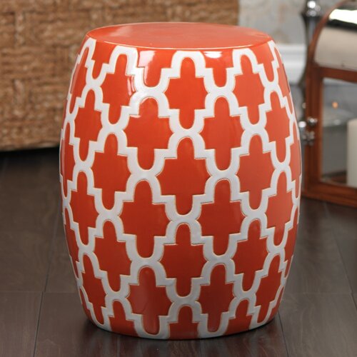 Zodax Mauritius Ceramic Accent Stool