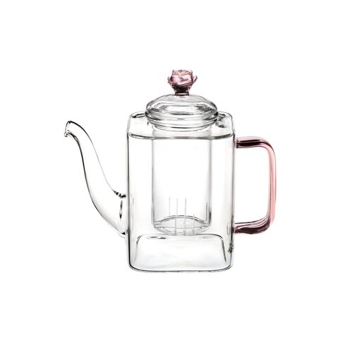 Tea Beyond Romeo Hand Crafted Glass 3 Piece Teapot Set