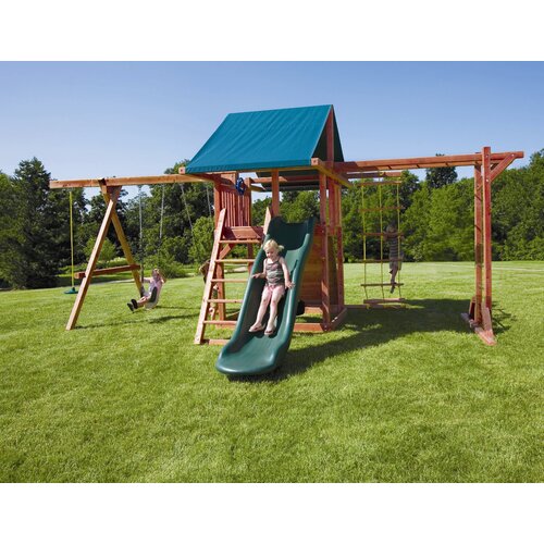 Kids Creations Redwood Grand Stand Swing Set