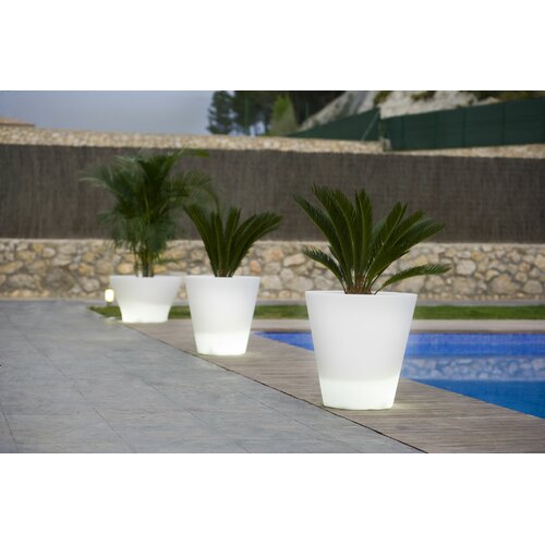 Smart & Green Llum Cono Round Flower Pot Planter with Self Watering