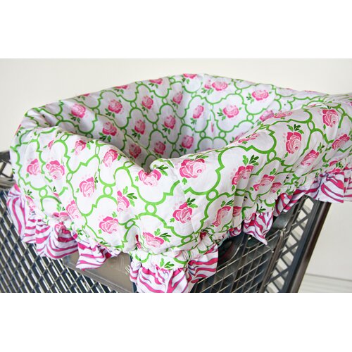 Caden Lane Boutique Rose Dot Shopping Cart Cover