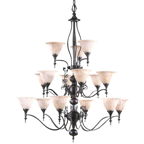 Framburg Provence 15 Light Foyer Chandelier