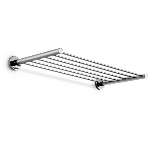 WS Bath Collections Napie Chrome Towel Bar Shelf