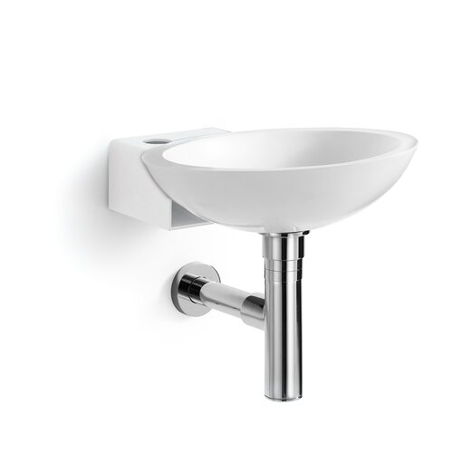 WS Bath Collections Linea Ciuci Wall Mounted Vessel Bathroom Sink