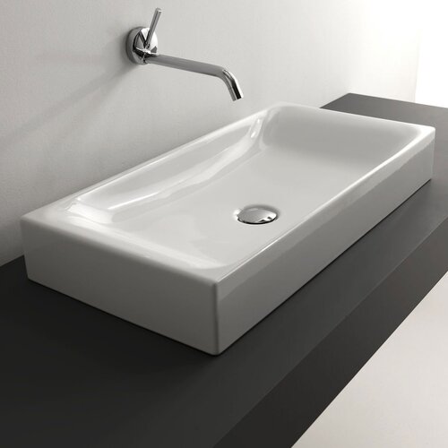 WS Bath Collections Ceramica I Urban Ceramic Bathroom Sink   Urban 70