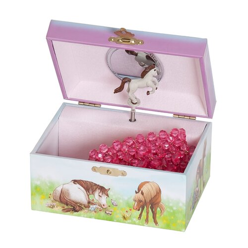 Mele & Co. Blossom Girls Musical Horse Jewelry Box