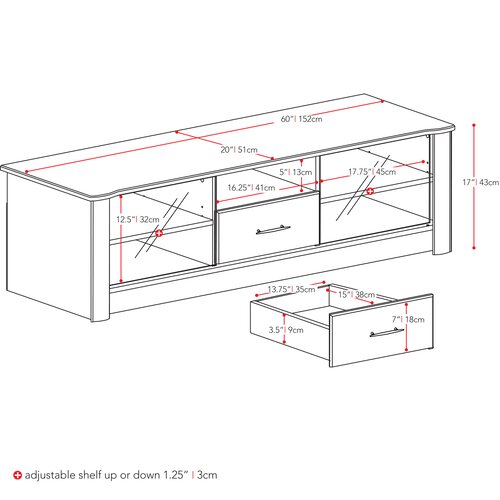 dCOR design Bromley 60 TV Stand