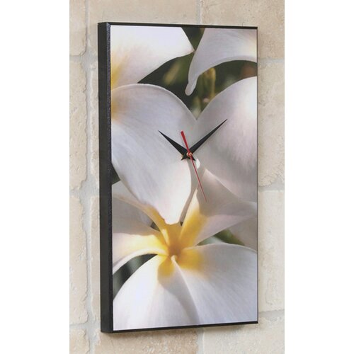 Wilson Studios Plumeria Hawaiian Flower Wall Clock