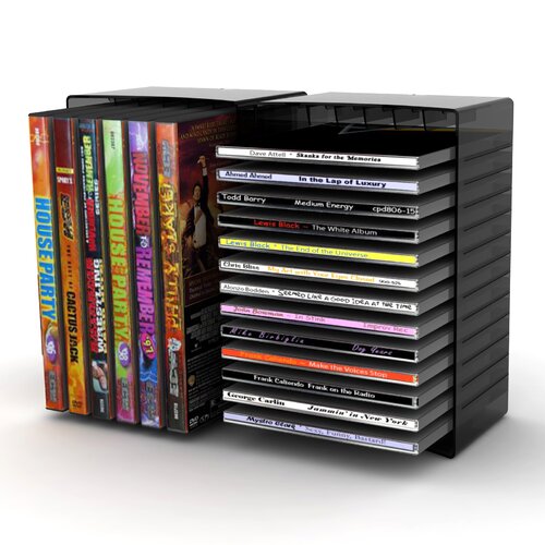 Atlantic Disc Module 12 DVD/26 CD Multimedia Tabletop Storage Rack