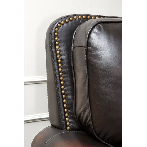 Abbyson Living Barclay Hand Rubbed Leather Armchair